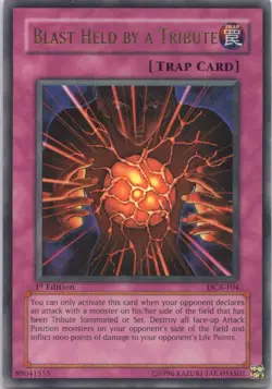 1996 TCG 1ST EDITION BLAST HELD BY A TRIBUTE HOLO RARE #DCR-104 - Image 1