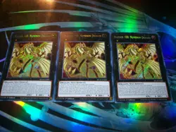 3x Number 100: Numeron Dragon 1st Edition Secret Rare BLCR-EN084 Yu-Gi-Oh - Image 1