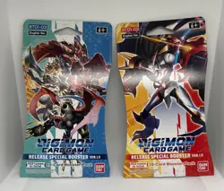 Digimon Card Game Release Special Booster Pack Lot Of 2 Factory Sealed - Image 1