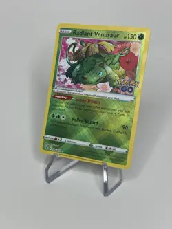 Pokemon TCG Radiant Venusaur Holo Card Pokemon Go 004/078 Rare NM - Image 1