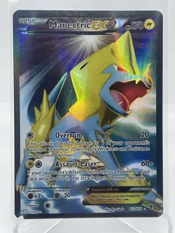 Manectric EX (113 Full Art) Ultra Rare XY Phantom Forces 113/119 NM Pokemon Card - Image 1