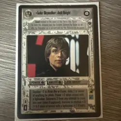 Star Wars CCG Luke Skywalker Jedi Knight Card Death Star II *E* - Image 3