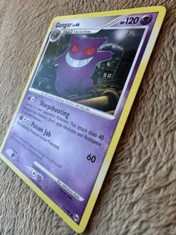 2009 Pokemon TCG Platinum Arceus Gengar Lv.46 HP 120 Rare Non Holo Card 17/99 LP - Image 2