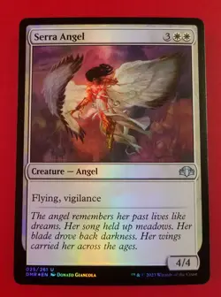 1x Serra Angel | FOIL | Dominaria Remastered | MTG Magic Cards - Image 1