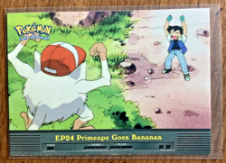 EP24 Primeape Goes Bananas - TV Animation Edition - Pokemon Topps Card - Image 1