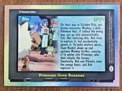 EP24 Primeape Goes Bananas - TV Animation Edition - Pokemon Topps Card - Image 2