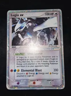 Pokemon Card-Lugia-Holo-Unseen Forces-105/115-ENG-Very Played - Image 1