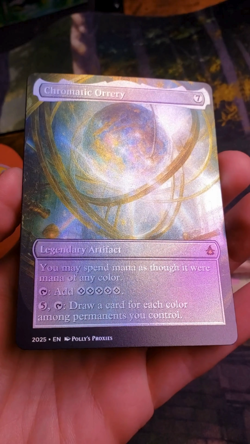 Chromatic Orrery FOIL Proxy Playtest Card with Custom Fantasy Art Design - Image 2