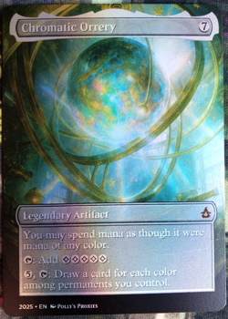 Chromatic Orrery FOIL Proxy Playtest Card with Custom Fantasy Art Design - Image 3