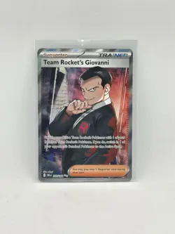 Team Rocket's Giovanni 225/182 Full Art NM/M Destined Rivals Pokemon Card - Image 1