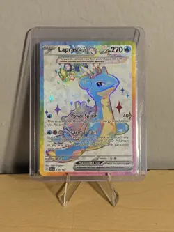 Lapras EX Stellar Crown Holo Card 158/142SV07 Near Mint Condition - Image 1