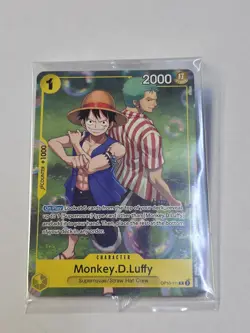 One Piece Card Game One Piece TCG Monkey D. Luffy OP-10-111 Promo Mint Sealed - Image 1