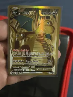 Dragonite EX (106/108) XY Evolutions Full Art Gold Pokemon Card NM - Image 1