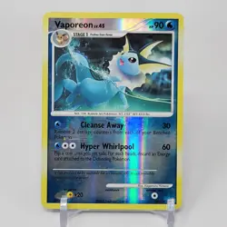 LP + Vaporeon Lv.45 34/100 Majestic Dawn Reverse Holo Nintendo Pokemon Card TCG - Image 1