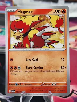Pokemon Cards | Magmar - 126/165 - Non Holo - English - Scarlet & Violet 151 - Image 1