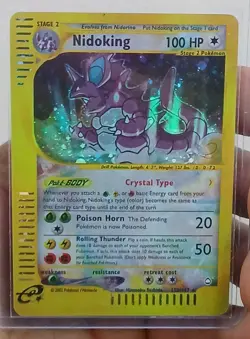 Pokemon Nidoking 150/147 Aquapolis DiY Placeholder Card Holo Secret Rare NM+ - Image 2