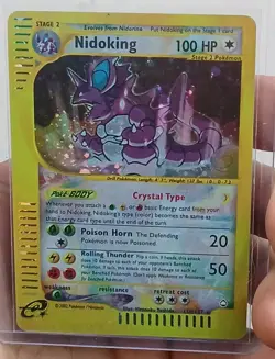 Pokemon Nidoking 150/147 Aquapolis DiY Placeholder Card Holo Secret Rare NM+ - Image 3