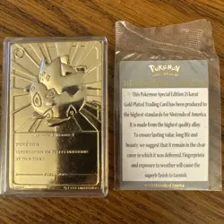 Togepi Pokemon 23K Gold Plated Trading Card Burger King 1999 - Image 2