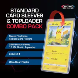 BCW 100 Top Loaders + Penny Sleeves | 100 Each: Trading Card Sleeves & Toploader - Image 2