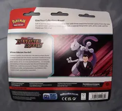 Destined Rivals 3 Pack Blister [Zebstrika] 3 BOOSTERS + ZEBRSTIKA 201 CARD - NEW - Image 2