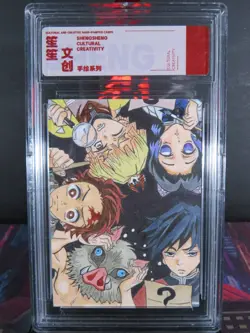 Tanjiro & Friends Hand Drawn 1/1 Auto Sketch Art Card Studio Demon Slayer - Image 1