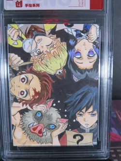 Tanjiro & Friends Hand Drawn 1/1 Auto Sketch Art Card Studio Demon Slayer - Image 2