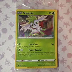 SEALED Pokemon TCG Shaymin Black Star Promo Card 015/185 Holo Vivid Voltage NM - Image 1