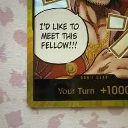 One Piece TCG English OP13 GOLD Don!! Card - Carrying On His Will - Image 2