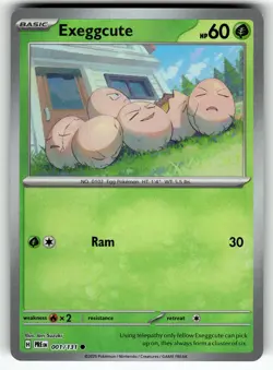 Exeggcute (Master Ball Pattern) 001/131 SV: Prismatic Evolutions NM Pokemon Card - Image 1