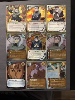 Naruto CCG Yamato Card Lot - 1st Editions + Holo Promo 046 all NM - Image 1