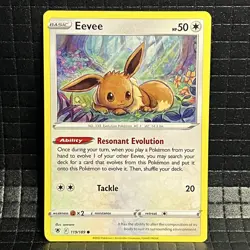 Eevee #119/189 Astral Radiance Pokemon Common Card - Image 1