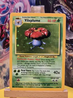 Pokemon Cards: Jungle Rare Holo: Vileplume 15/64 No Symbol Error - Image 1