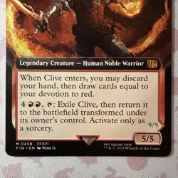 Clive, Ifrit's Dominant (Borderless) (0458) Final Fantasy MTG - NM non-foil - Image 2