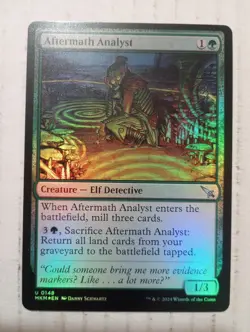 Aftermath Analyst Elf Detective 148 Foil Murders At Karlov Manor MKM Magic MTG - Image 1