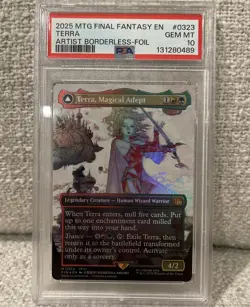 2025 MTG Final Fantasy Terra Magical Adept Artist Borderless FOIL 0323 PSA 10 - Image 1