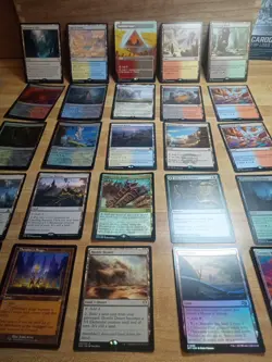 Magic: The Gathering 25 Land Card Lot Foils, Rares, Mythic, Full Art 25 Lands - Image 1