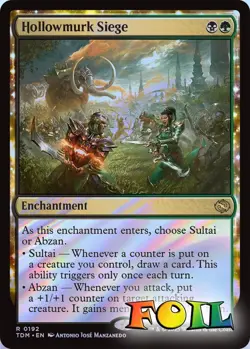 Hollowmurk Siege 0192 MTG Tarkir: Dragonstorm Rare NP Foil - Image 1