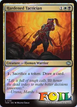 Hardened Tactician 0191 MTG Tarkir: Dragonstorm Uncommon NP Foil - Image 1