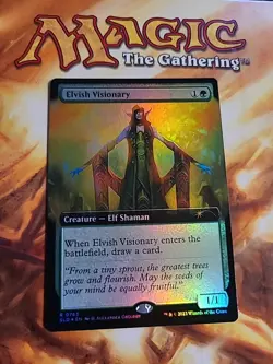 Elvish Visionary Extended Art - FOIL - Secret Lair - Magic the Gathering - MTG - Image 1