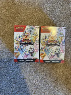 Pokemon TCG Prismatic Evolutions Booster Bundle Factory Sealed X2 - Image 1