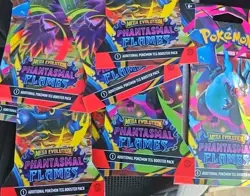 Pokemon Phantasmal Flames Booster Pack - Random Art - 7 Lot - Image 1