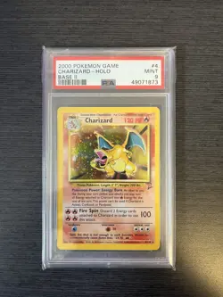 2000 POKEMON GAME BASE II #4 CHARIZARD-HOLO PSA 9 - Image 1