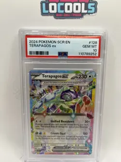 2024 POKEMON SCR EN-STELLAR CROWN #128 TERAPAGOS EX PSA 10 Gem Mint - Image 1