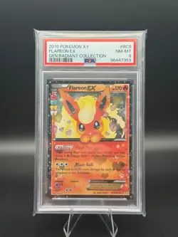 PSA 8 Flareon EX RC6/RC32 XY Generations Radiant Collection 2016 Pokemon - Image 1