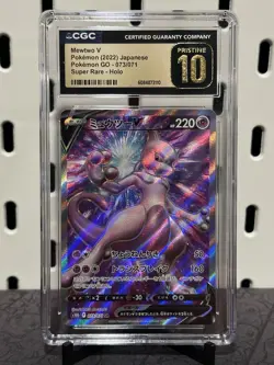 CGC 10 PRISTINE Mewtwo V 073/071 Japanese Full Art Super Rare Pokemon GO 2022 - Image 1
