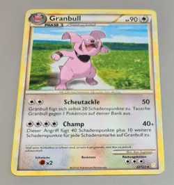 Granbull # 22/123 Rare Heartgold & Soulsilver 2010 Pokemon Deutsch Mint - Image 1