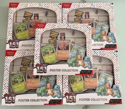 Lot of 5 Pokemon TCG Scarlet & Violet 151 Poster Collections - Image 1