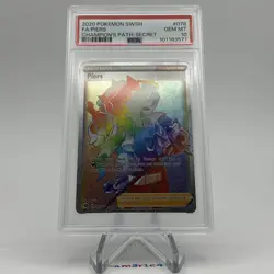 PSA 10 GEM MINT! 2020 Pokemon SWSH Champion's Path Secret #078 FA PIERS - Image 2