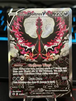 Pokemon TCG Galarian Moltres V Alt Art 177/198 Chilling Reign NM/M - Image 1