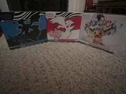 Pokemon TCG ETB Sealed Lot Of 3 White Flare, Black Bolt, Prismatic Evolutions - Image 1